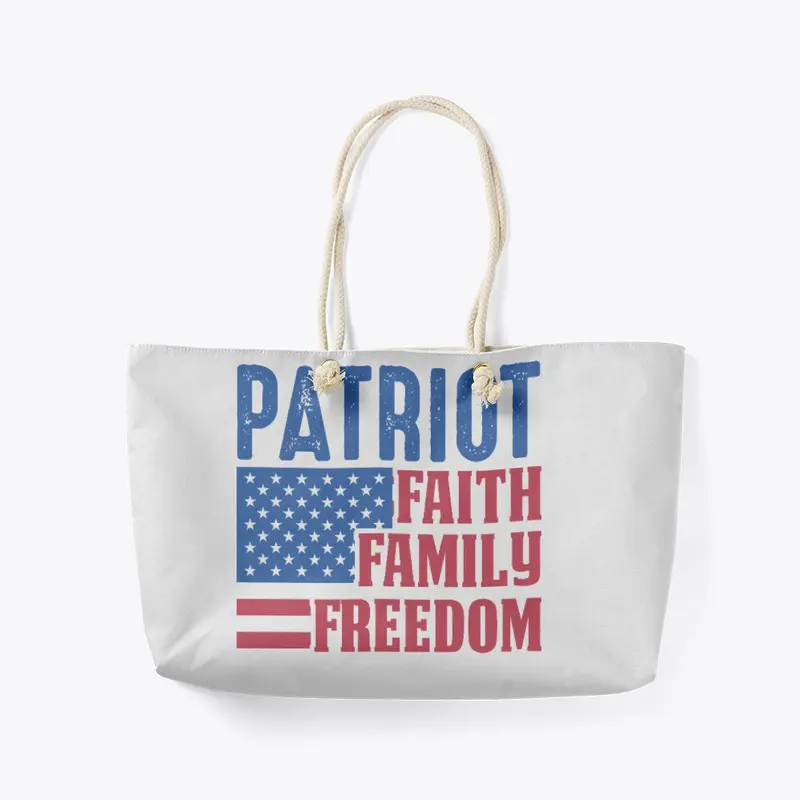 PATRIOT Faith Family Freedom WHITE