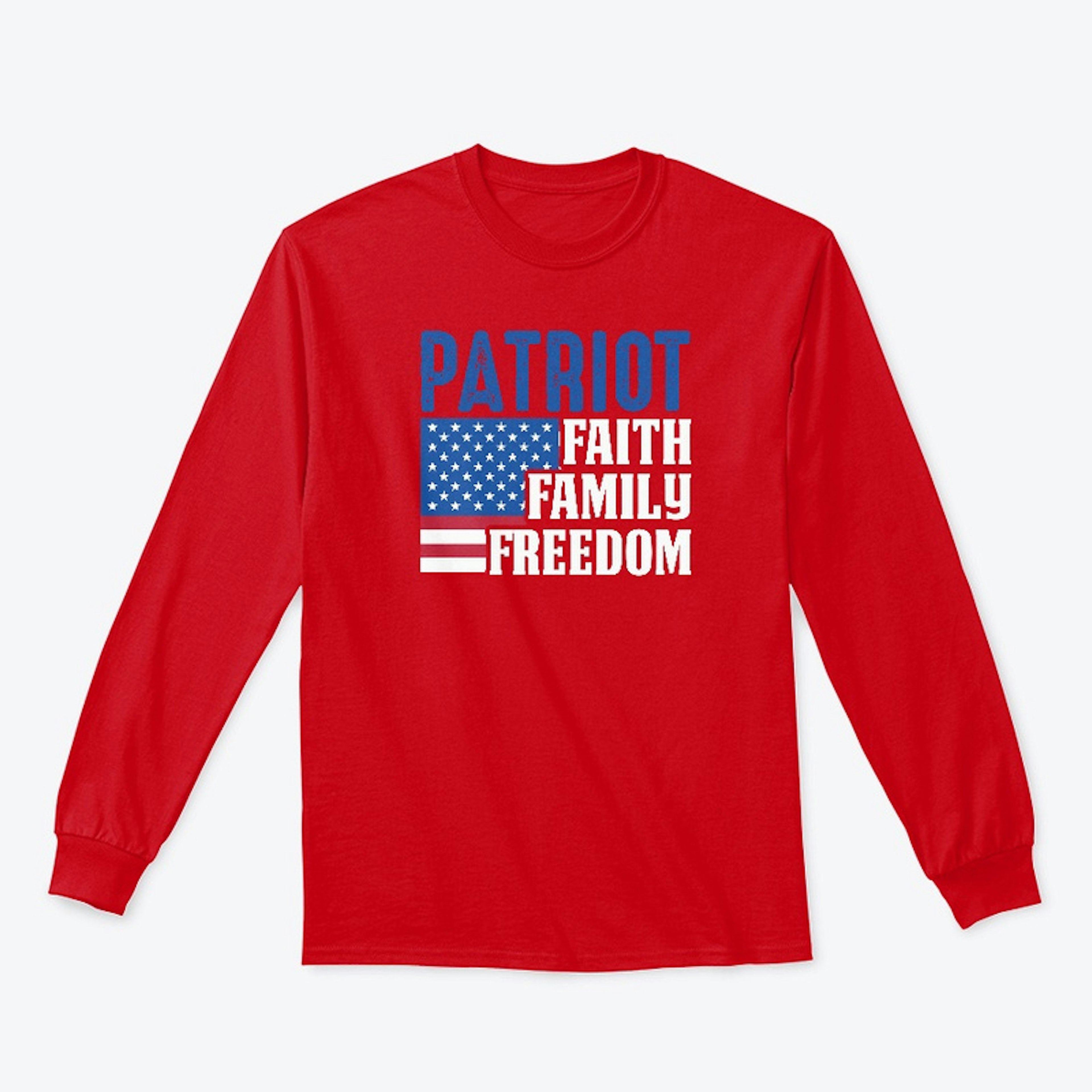 PATRIOT Faith Family Freedom RED